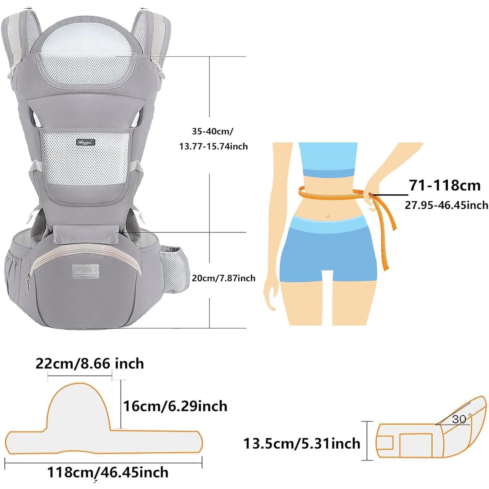 Babytrage Für Neugeborene Ab Geburt Ergonomische Babytrage Hüftsitz Baby